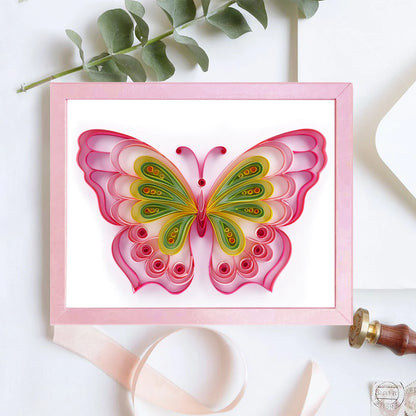 Pink Butterfly (20.32cm*25.4cm)