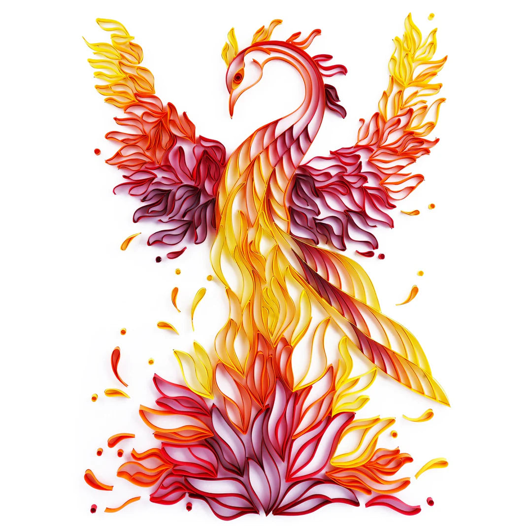 Feuer Phoenix - Quilling Komplettset