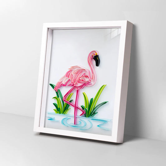 Flamingo - Quilling Komplettset